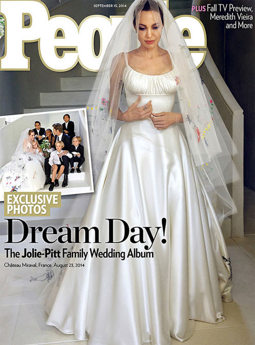 Chiếc váy cưới "độc nhất" của Angelina Jolie - 1