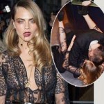 Xu hướng thời trang - Siêu mẫu Cara Delevingne &quot;đo sàn&quot; vì quá chén