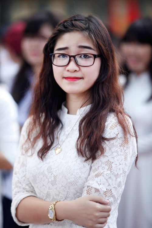 Nữ sinh Hà Nội rạng rỡ ngày tựu trường - 17