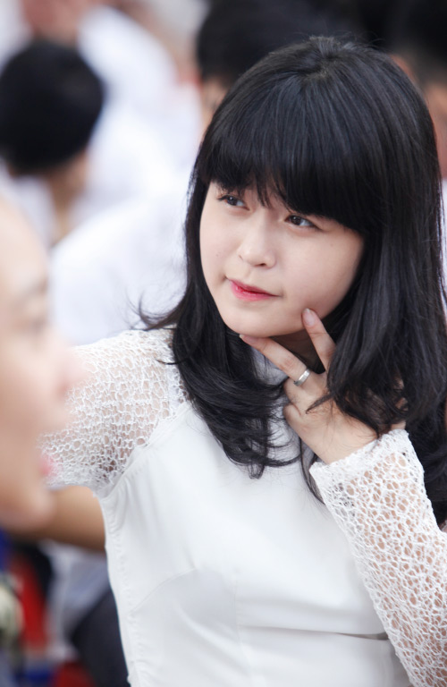 Nữ sinh Hà Nội rạng rỡ ngày tựu trường - 12