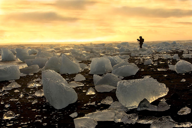 15. Bãi biển Jökulsárlón, Ai-len.
