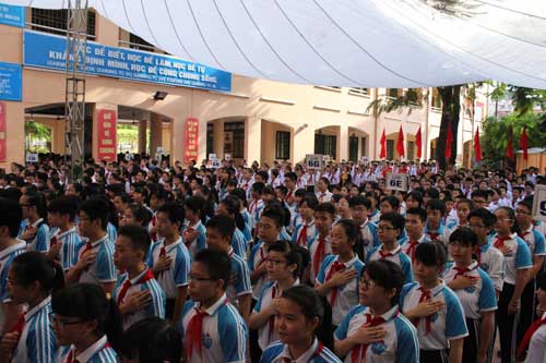 Chùm ảnh: HS cả nước háo hức chào đón lễ khai giảng - 14