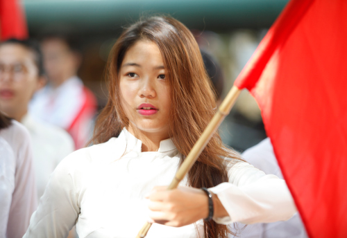 Nữ sinh Hà Nội rạng rỡ ngày tựu trường - 16