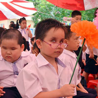 Giáo dục - du học - Xúc động lễ khai giảng của học sinh khiếm thị Hà Nội