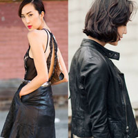 Thời trang công sở - Đồ giả da: Cơn sốt thời trang mới!