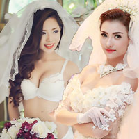 Mỹ nữ Việt gợi cảm với thời trang cô dâu