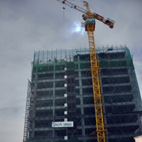 Tin tức trong ngày - Cháy cần cẩu tại công trường xây dựng căn hộ cao cấp