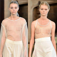 Xu hướng thời trang - Váy áo "mặc như không" ngập sàn diễn New York