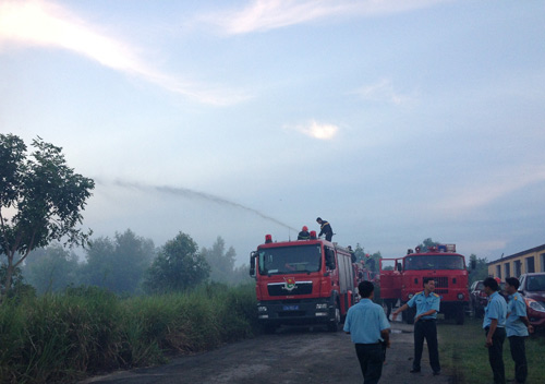 Cháy lớn gần sân bay Đà Nẵng, 800 người dập lửa - 1
