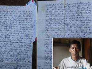 Tin tức trong ngày - Bức thư "bạn tù tri kỷ" gửi ngày ông Chấn rời trại giam