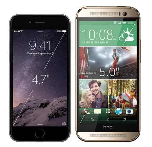 iPhone 6 so tài cao thấp với HTC One M8 - 3