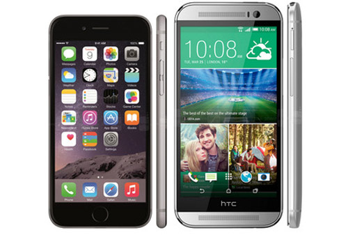 iPhone 6 so tài cao thấp với HTC One M8 - 1