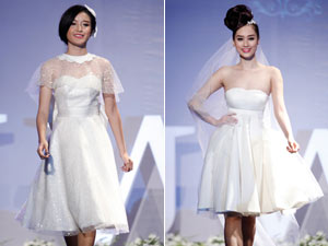 Váy cưới ngắn duyên dáng, tươi trẻ cho cô dâu Việt