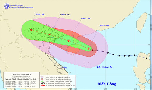 Tối nay, bão Kalmaegi đổ bộ đất liền, Bắc Bộ mưa lớn - 1