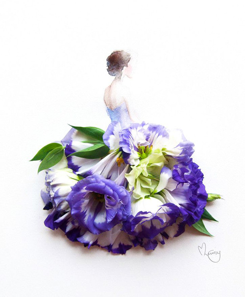 Váy, áo làm từ hoa tươi gây mê hoặc lòng người - 7