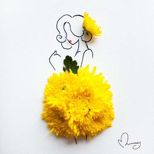 Váy, áo làm từ hoa tươi gây mê hoặc lòng người - 9