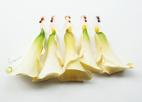 Váy, áo làm từ hoa tươi gây mê hoặc lòng người - 17