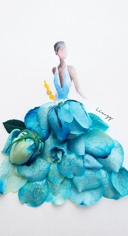 Váy, áo làm từ hoa tươi gây mê hoặc lòng người - 18