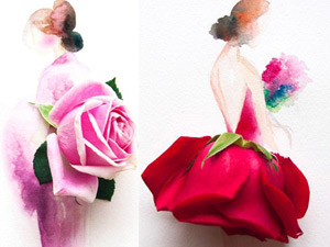 Xu hướng thời trang - Váy, áo làm từ hoa tươi gây mê hoặc lòng người