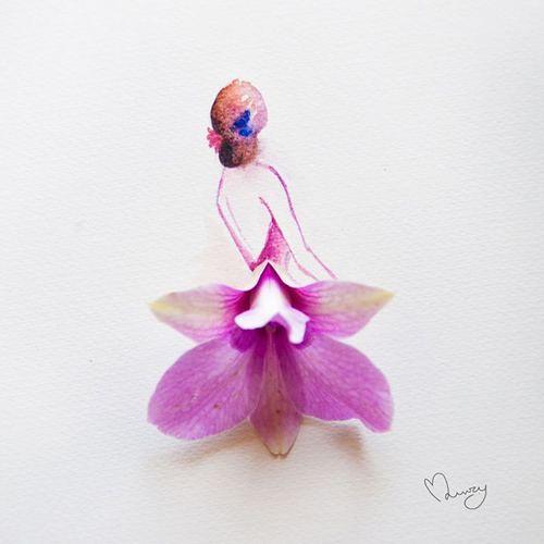 Váy, áo làm từ hoa tươi gây mê hoặc lòng người - 4