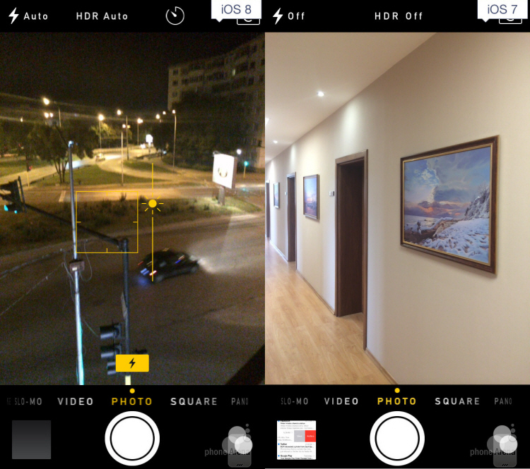 Tính năng chụp ảnh trên iOS 8 được nâng cao với hẹn giờ chụp và chỉnh tay.
