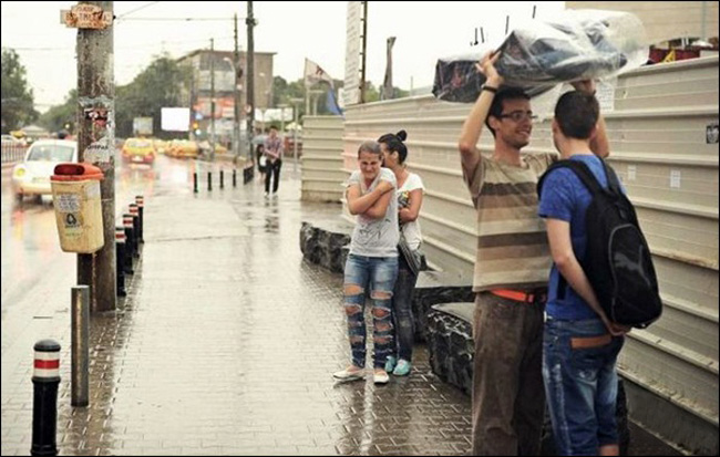 Nhìn kìa anh chúng nó đang ghen tị với mình đấy
