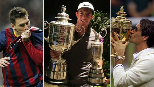 Tay golf McIlroy mơ vĩ đại như Messi và Federer - 1