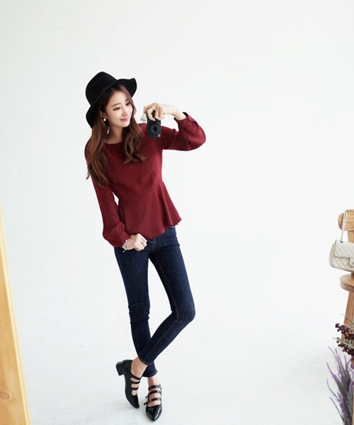 Quý cô thanh nhã với màu burgundy - 11