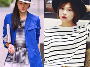 Thời trang công sở - Thu về, tín đồ Việt mê mẩn áo kẻ ngang