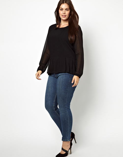 Mách nàng béo mặc quần jeans đẹp xuống phố - 2