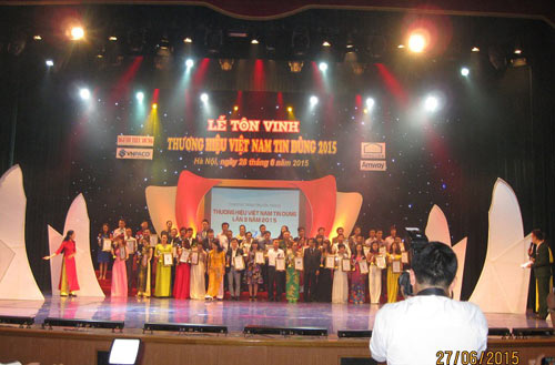 HNCom  tự hào là “Thương hiệu Việt Nam Tin dùng” lần 3 năm 2015 - 1