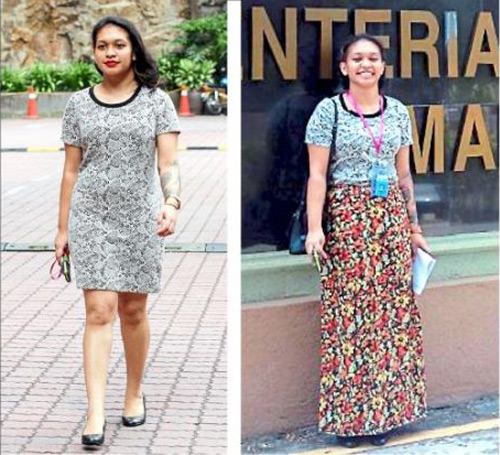 Hàng loạt phụ nữ Malaysia bị xua đuổi vì mặc váy ngắn - 1