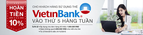 Hoàn tiền khi mua sắm bằng thẻ ngân hàng tại Lazada - 2