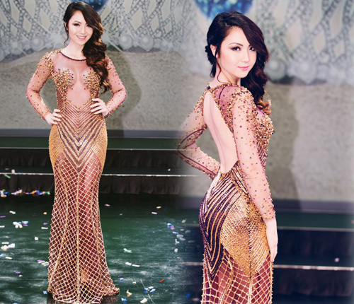 Hoa hậu châu Á tại Mỹ đọ độ gợi cảm với Lệ Quyên - 1