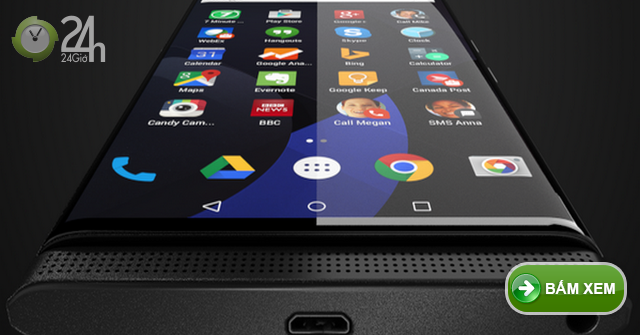 Rò Rỉ Mẫu điện Thoại Blackberry Chạy Hệ điều Hành Android