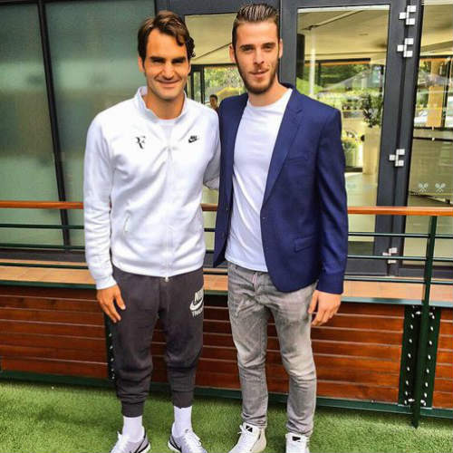 Dàn sao MU rủ nhau đến Wimbledon cổ vũ Federer - 1