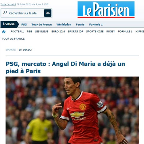 Nóng: Báo Pháp loan tin PSG sắp mua được Di Maria - 1