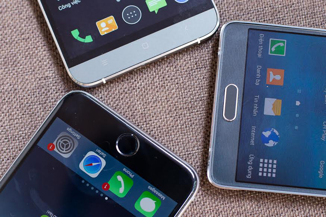 Hero X sử dụng dãy phím cảm ứng thường thấy trên điện thoại Android. Trong khi iPhone 6 Plus và Galaxy Note 4 sử dụng phím cứng. Mặt kính trên 3 máy đều là kính cường lực chống xước Gorilla Glass hoặc Dragontrail.
