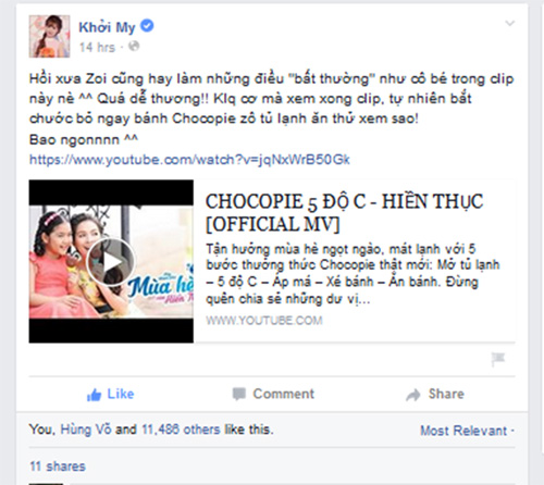 Chocopie lạnh ngày hè - Trào lưu mới của sao Việt - 3