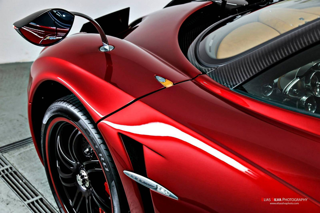 Mãn nhãn trước “thần gió” Pagani Huayra màu đỏ - 7