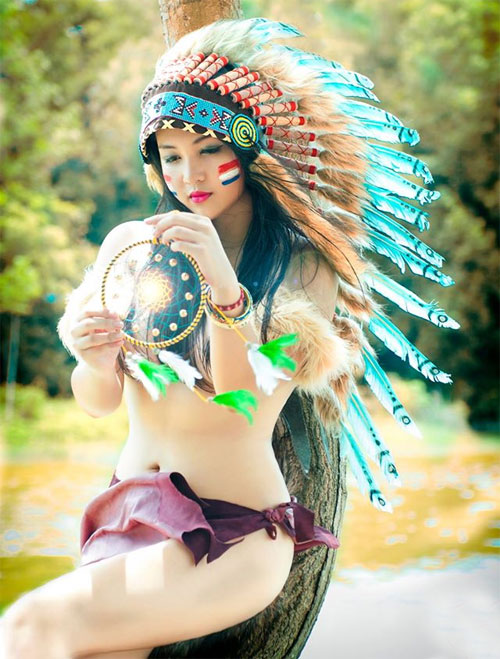 “Nữ thổ dân xinh đẹp” nói thành thạo 3 ngôn ngữ - 2