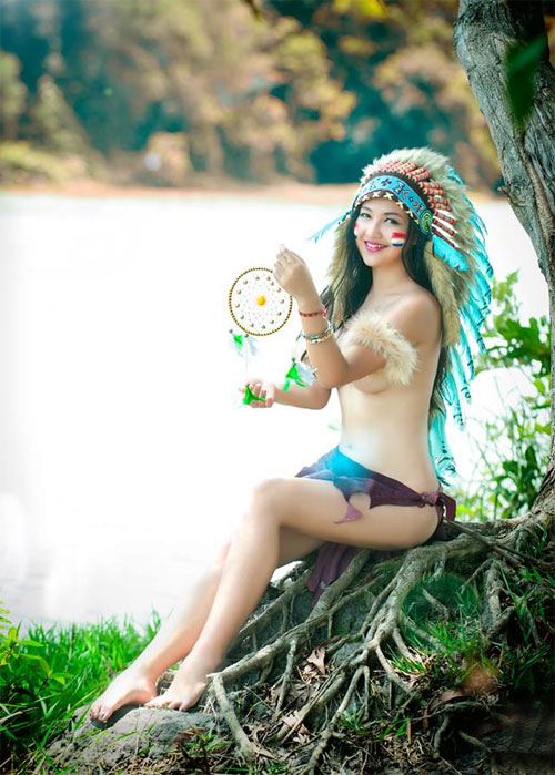 “Nữ thổ dân xinh đẹp” nói thành thạo 3 ngôn ngữ - 6