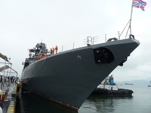 Khu trục săn ngầm “siêu hạng” của Nga cập cảng Đà Nẵng - 1