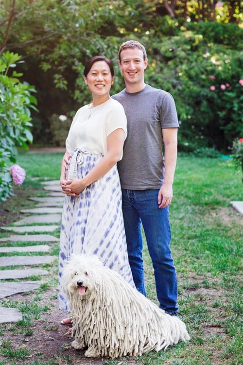 Ông chủ Facebook khoe vợ có bầu con gái - 1