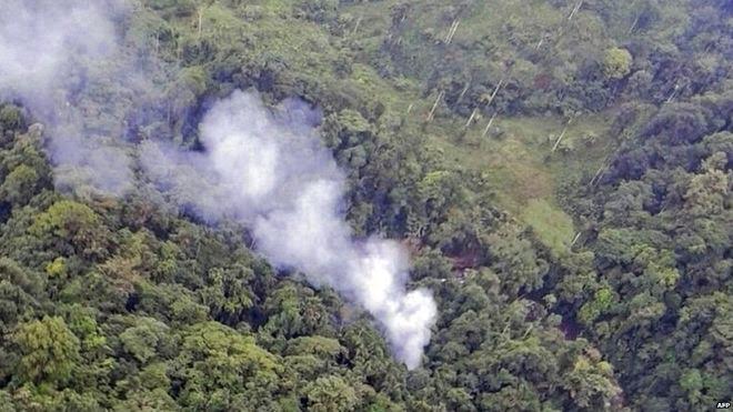 Colombia: Truy bắt trùm ma túy, trực thăng cảnh sát rơi - 1