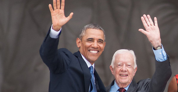 Obama động viên người tiền nhiệm Jimmy Carter kiên cường chống bệnh ung thư - 2