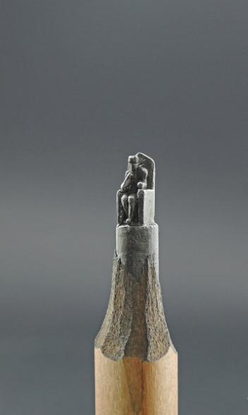 Kinh ngạc điêu khắc tí hon từ đầu bút chì - 5