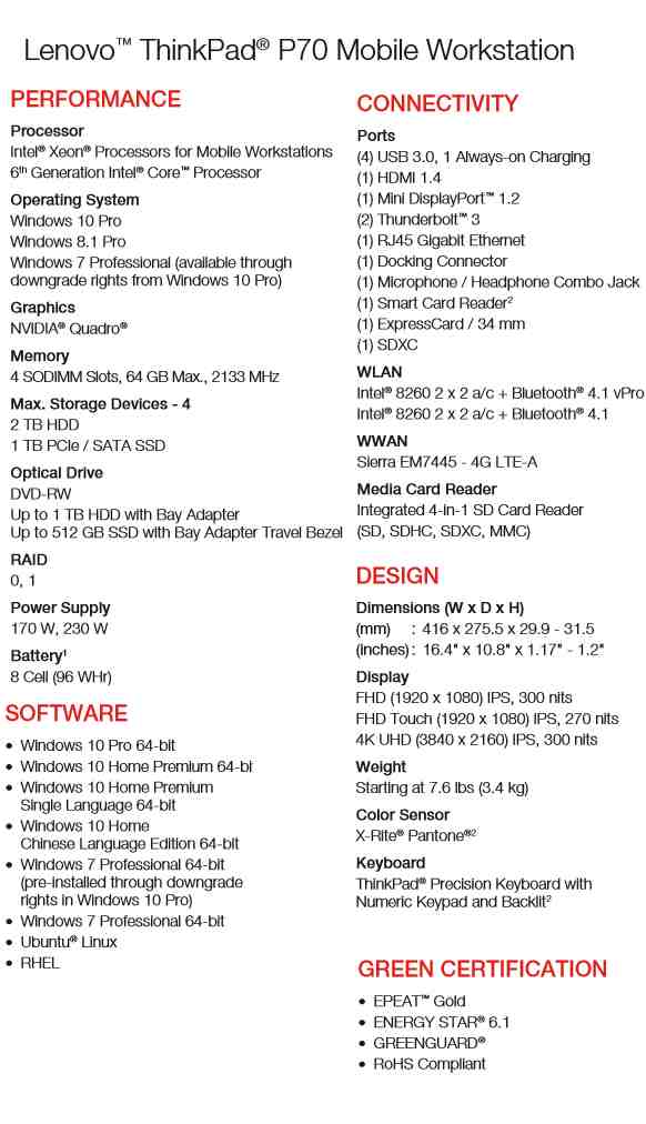 Lenovo trình làng ThinkPad P50 và ThinkPad P70 - 2