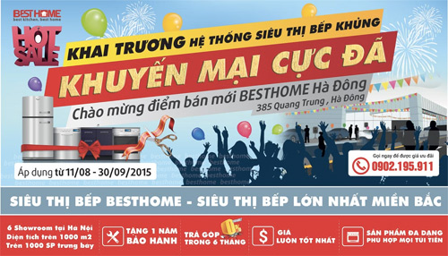 BestHome khai trương siêu thị bếp thứ 5 tại quận Hà Đông - 5