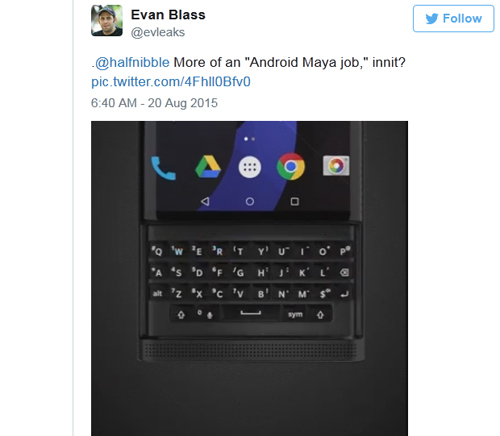 Lộ BlackBerry Venice bàn phím trượt, chạy Android - 2